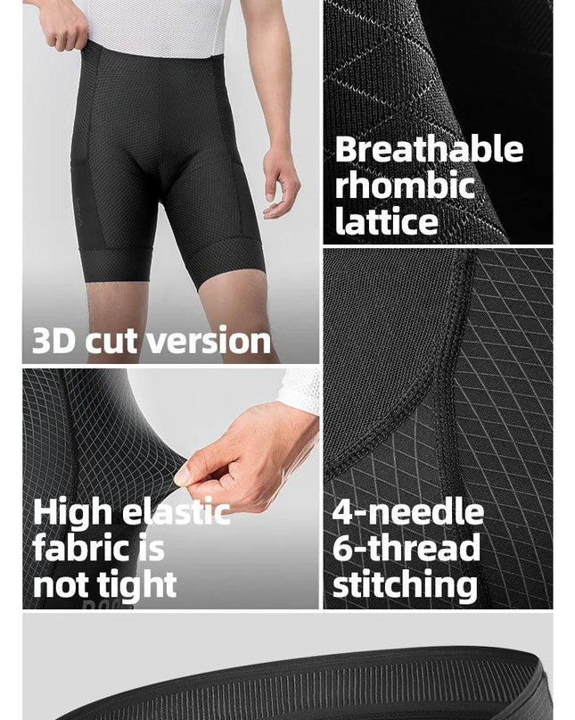 ROCKBROS Cycling Shorts Breathable Bicycle Clothing Sports Racing Tights Reflective With Pockets Quick Dry Bike Half Pants