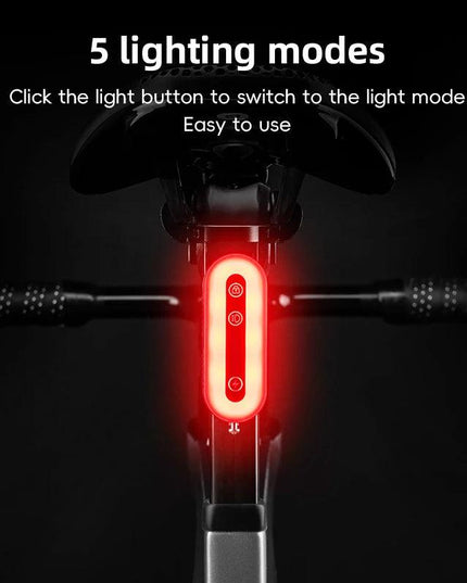 ROCKBROS Bicycle Tail Light With Lock Bluetooth Password Pairing Bike Lock Light IPX6 Waterproof Warning Light Tail  Accessories