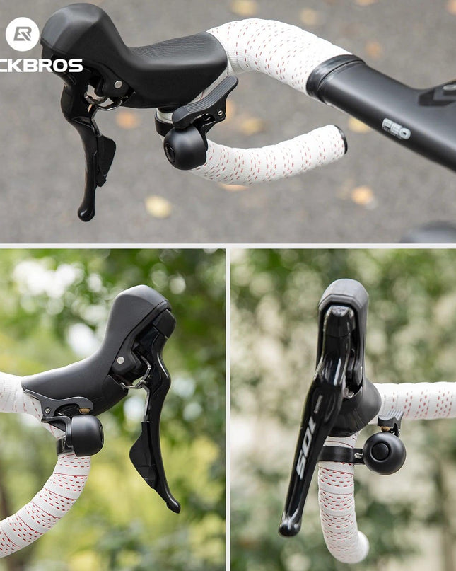 ROCKBROS Bicycle Bell for Road Bike Ring Crisp Sound Warning Alarm Bike Handlebar Copper Alloy Ring Horn Safety Cycling