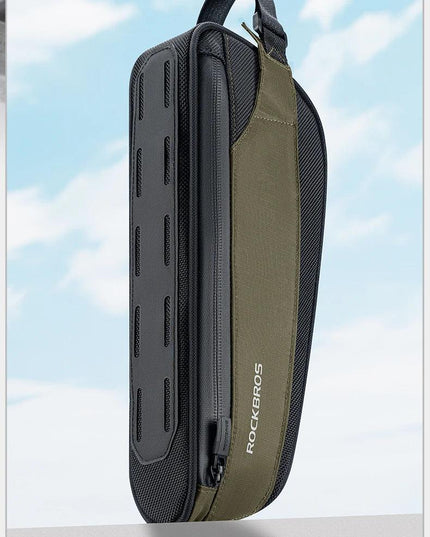 ROCKBROS Bicycle Bag Portable Cycling Top Tube Bag Nylon MTB Road Phone Tool Bag Reflective Ultralight Bicycle Pannier Pocket