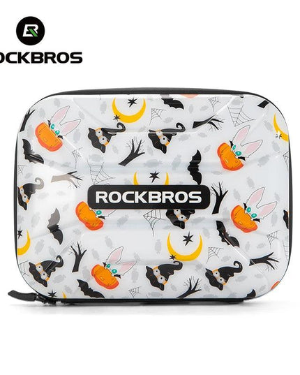 ROCKBROS Bicycle Bag Folding Bike Front Bag 1.9L Big Capacity Hard Sheel Commuting Casual Brompton Bicycle Bag Waterproof Zipper