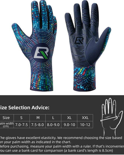 ROCKBROS Cycling Gloves Winter Warm Fleece Long Finger Gloves Mountain Road Cycling Gloves Full Finger Lengthened Wrist Guards