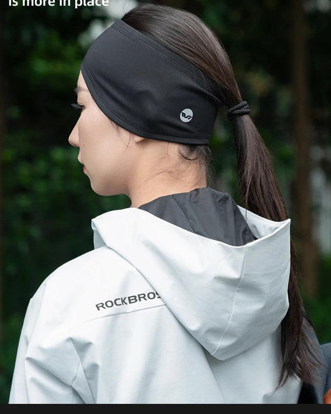 ROCKBROS Fleece Ear Warmer Sports Headband Windproof Warm Headwear Earmuffs Outdoor Riding Skiing Ear Warmers High Elasticity