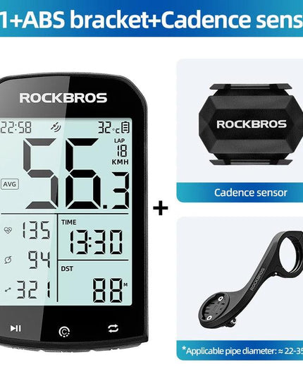 ROCKBROS  Bicycle Computer GPS 5.0 ANT Bluetooth Waterproof Wireless Cyclocomputer Speedometer Bike Stopwatch Bike Accessories