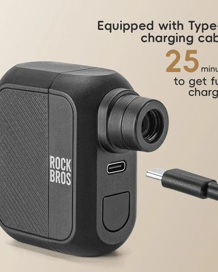 ROCKBROS Electric Air Pump Portable 100PSI Bicycle Pump Air Compressor Rechargeable Tire Inflator Pump 300mAh Battery Capacity