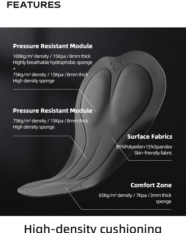 ROCKBROS Cycling Shorts Breathable Bicycle Clothing Sports Racing Tights Reflective With Pockets Quick Dry Bike Half Pants