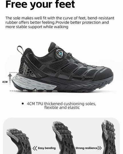 ROCKBROS Sports Shoes Men Cycling Outdoor Activity Footwear Soft Breathable Shoes Women Hiking Climbing Camping Non-slip Sneaker