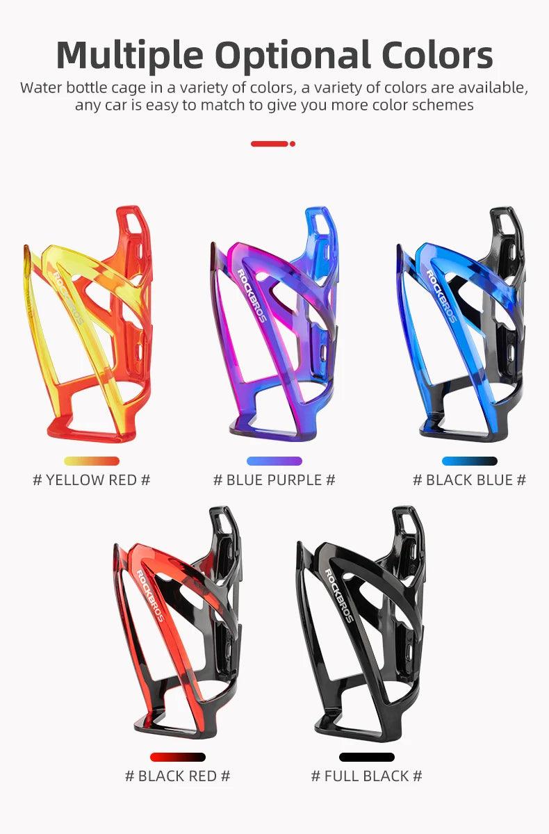 ROCKBROS Cycling Bottle Cages MTB Road Bicycle Water Bottle Holder Colorful Lightweight Cycling Bottle Bracket Bicycle Accessory