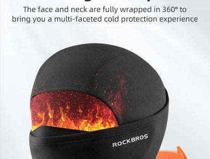 ROCKBROS Winter Windproof Warm Fleece Mask Balaclava Face Mask Men Soft High Elasticity Cycling Ski Fishing Mask Outdoor Sports