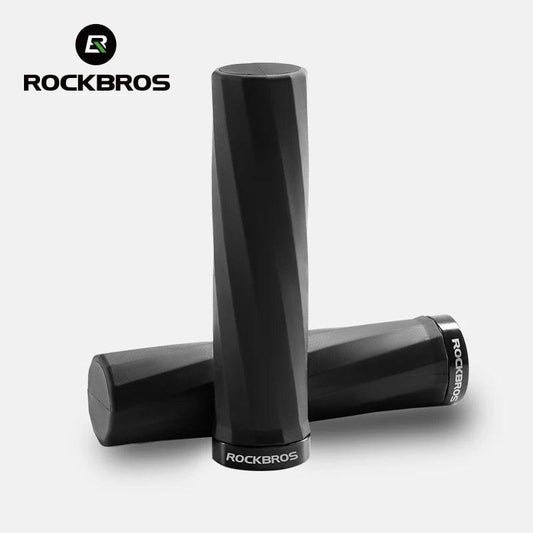 ROCKBROS MTB Handlebar Grips Unilateral Locking Shock-Absorbing Anti-Slip TPE Comfortable Mountain Handle Grips Bike Accessories