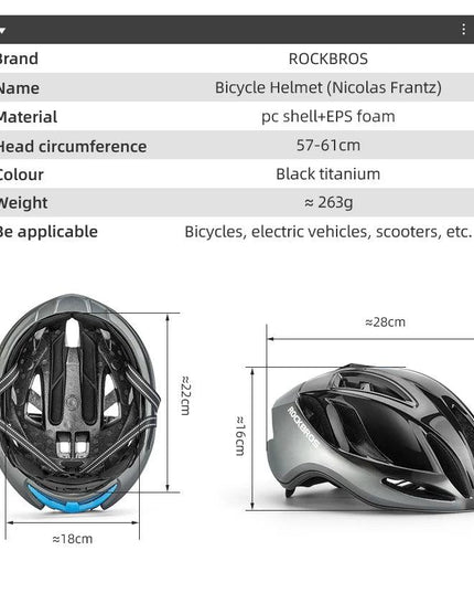 ROCKBROS Bicycle Helmet Cap Integrally-molded Helmet Ultralight Outdoor Safety Riding Race Bike Helmet Casco Ciclismo 57-61cm