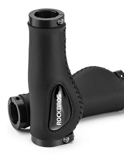 ROCKBROS Cycling Handlebar MTB Bicycle Grips  Bike Double Lock Rubber Grips Anti-skid Shock-absorbing Soft Bike Accessories