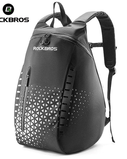ROCKBROS Backpack High-Capacity Full Helmet Bag  Travel Luggage Bag 14.5L Breathable Reflective Motorcycle Rider Bags Accessory