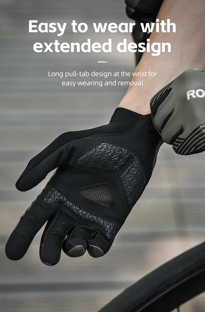 ROCKBROS Cycling Gloves Spring Summer Gloves Touch Screen Anti-slip Breathable MTB Road Bike Running Fitness Gym Motor Gloves