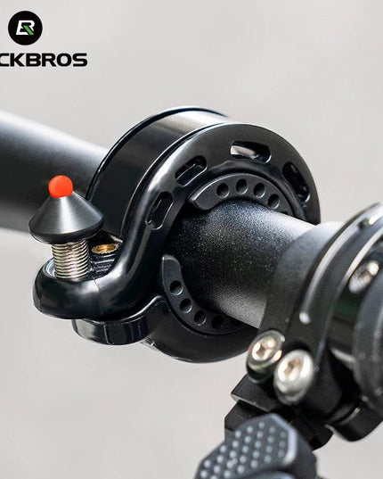 ROCKBROS Bicycle Bell MTB Road Cycling Horn Bike Handlebar Bell Q-Type Hidden Bell Safety Rainproof Anti-Slip Bike Accessories
