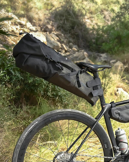 ROCKBROS Bike Bag Waterproof Reflective 10L Large Capacity Saddle Bag Cycling Foldable Tail Rear Bag MTB Road Trunk Bicycle Bag