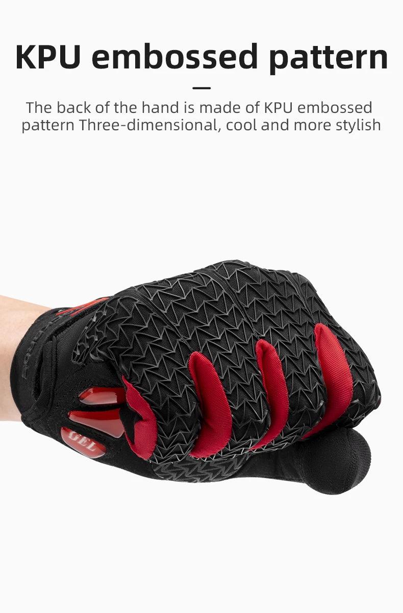 ROCKBROS Windproof Cycling Gloves Touch Screen Riding MTB Bike Bicycle Gloves Thermal Warm Motorcycle Winter Autumn Bike Gloves