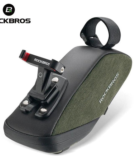 ROCKBROS Bicycle Saddle Bag Portable Waterproof Cycling Seat Tail Bag MTB Road Bike Storage Bag Seatpost Backpack With Mudguard