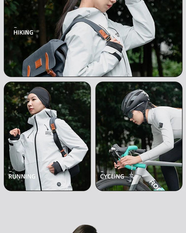 ROCKBROS Fleece Ear Warmer Sports Headband Windproof Warm Headwear Earmuffs Outdoor Riding Skiing Ear Warmers High Elasticity