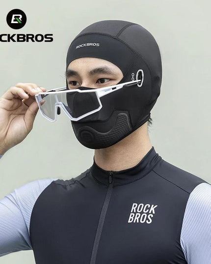ROCKBROS Cycling Hat Summer Cool Balaclava UV Protection Bicycle Hiking Scarf Ice Silk Hat Face Cover Sport Bike Helmet Liner