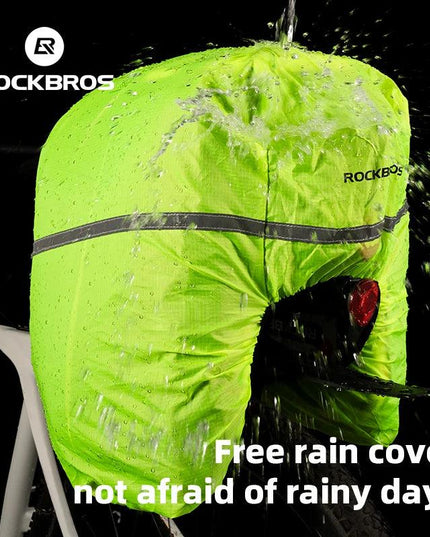 ROCKBROS 3 In 1 Bicycle Trunk Bag 35L Big Quality MTB Gravel Bike Bag Hard Shell Travel Luggage Panniers with Waterproof Cover