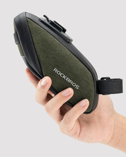 ROCKBROS Bicycle Saddle Bag Portable Waterproof Cycling Seat Tail Bag MTB Road Bike Storage Bag Seatpost Backpack With Mudguard
