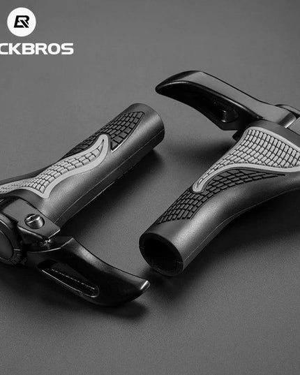 ROCKBROS MTB Bicycle Grips Horns Shofar Vice Handlebar Grips Cycling Shockproof Dust-proof Bike Grips Rubber Bilateral Locked