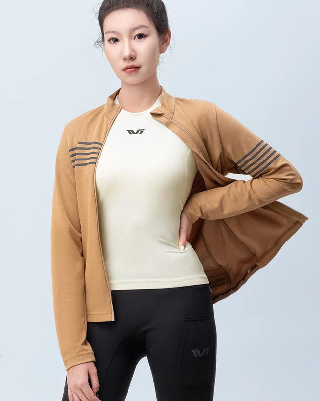 ROCKBROS TVI Series Thermal Underwear Lightweight Fleece Long Sleeve Innerwear Autumn Winter Women Tight Underwear Cycling Wear