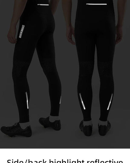 ROCKBROS Tights Trousers Cycling Gym Fitness Long Pants with Pockets Reflective Multifunctional Training Leggings EUR Size