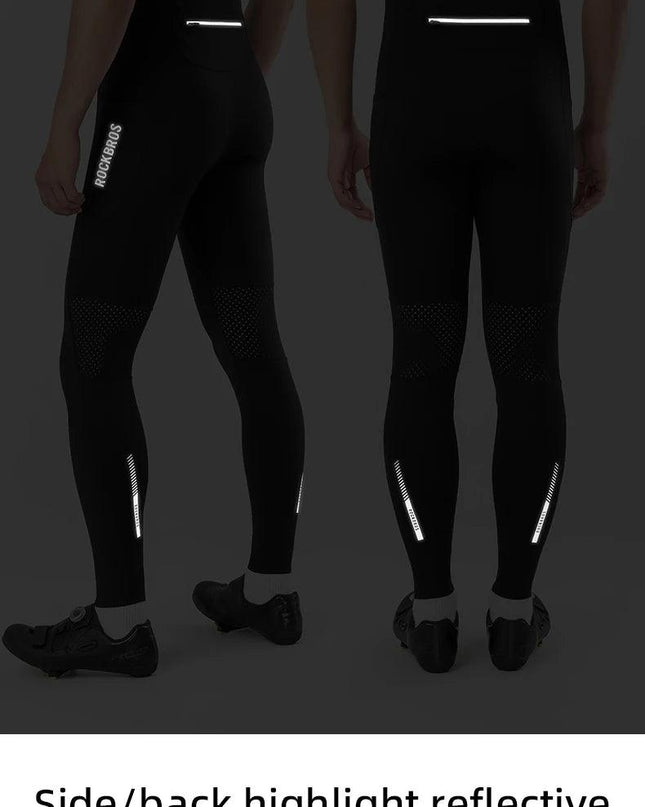 ROCKBROS Tights Trousers Cycling Gym Fitness Long Pants with Pockets Reflective Multifunctional Training Leggings EUR Size