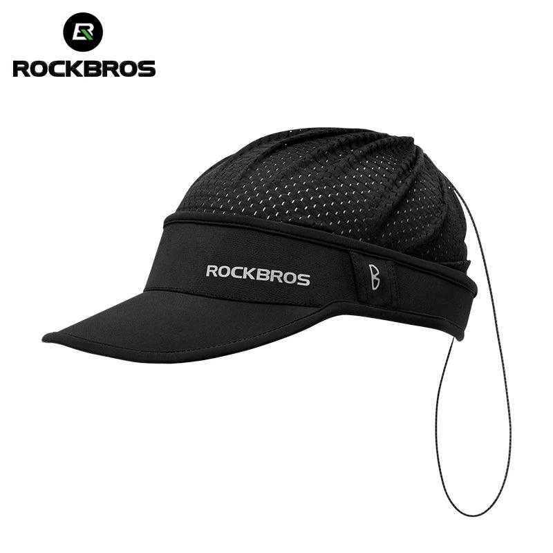 ROCKBROS Refreshing Summer Sun Protection Cap Two Ways to Wear Breathable Quick-Drying Suitable for Helmet Unisex Size Sport Hat