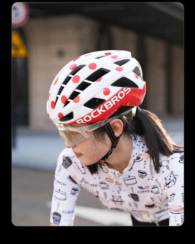 ROCKBROS Cycling Helmet Ultralight Fashion Breathable MTB Road Bicycle Helmet Men Women Suit 54-62CM Racing Bike Equipments ﻿