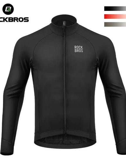 ROCKBROS Winter Cycling Jacket 0 Degree Thermal Bike Jacket Outdoor Warm Fleece Coat Mtb Bicycle Jersey Windbreaker Clothes