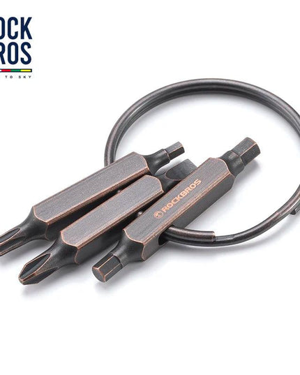 ROCKBROS ROAD TO SKY Keyring Tools Bicycle Multifunction Repairing  Aluminum Alloy Tool Portable Stainless Steel Bike Accessory