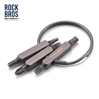 ROCKBROS ROAD TO SKY Keyring Tools Bicycle Multifunction Repairing  Aluminum Alloy Tool Portable Stainless Steel Bike Accessory