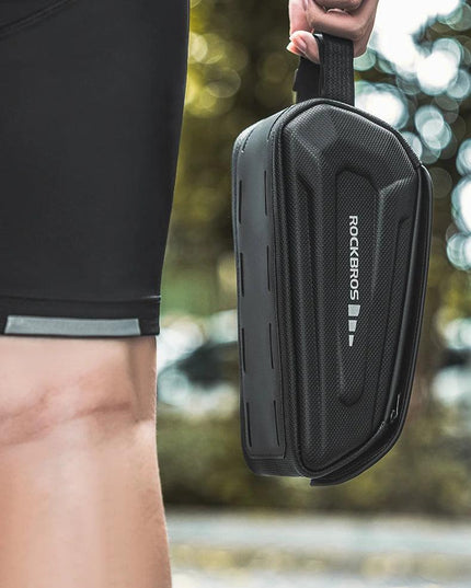 ROCKBROS Bike Bag 1.7L Phone Bag Waterproof Front Frame Cycling Bag Touch Screen Case Holder Hard Shell Bike Bag Mtb Accessories