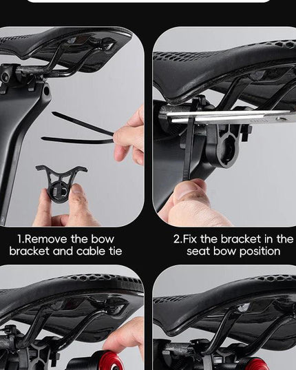 ROCKBROS Bicycle Taillight Smart Auto Brake Sensing MTB Road Bike Light New Type-C Charging Seatposts Saddle Bike Rear Light LED