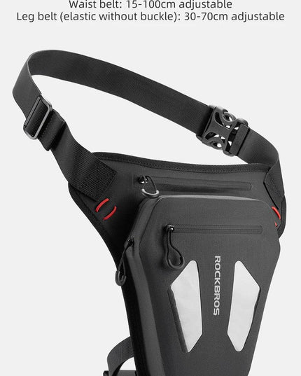 ROCKBROS Motorcycle Cycling Leg Bag Reflective Crossbody Waist Bags Outdoor Package Bag Adjustable Waterproof Moto Equipment