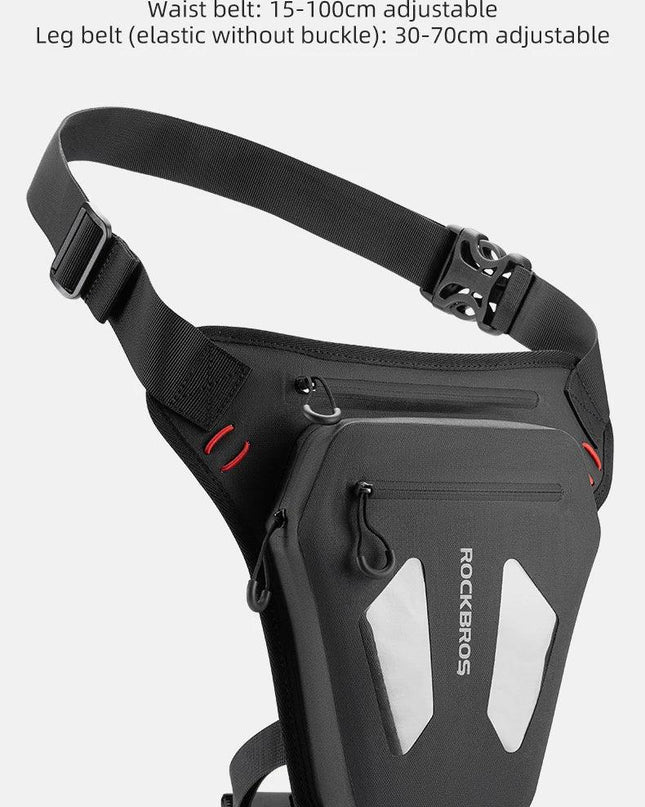 ROCKBROS Motorcycle Cycling Leg Bag Reflective Crossbody Waist Bags Outdoor Package Bag Adjustable Waterproof Moto Equipment
