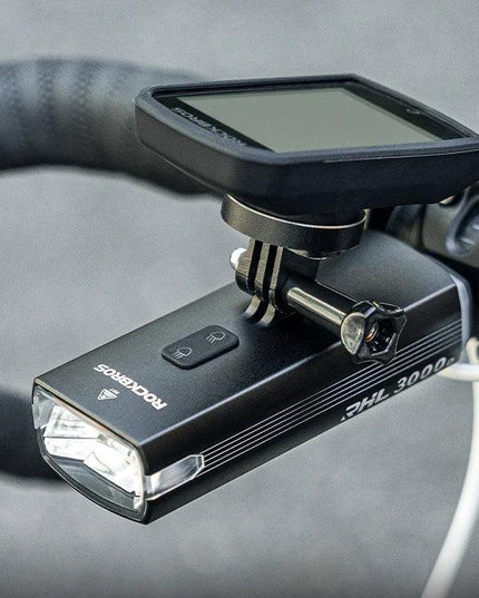 ROCKBROS 3000LM Bicycle Front Light 10000mAh Bicycle Light High Brightness Type-C Bike Lamp Road MTB Cycling Safety Front Lights
