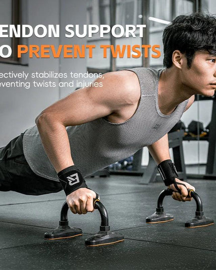 ROCKBROS Fitness Wrist Wraps Gym Adjustable Wrist Bandages Protector Wrist Support Sports Fitness Wrist Protection Sleeve A Pair