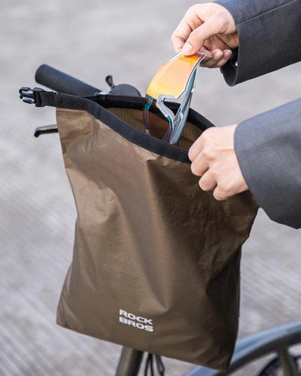 ROCKBROS Bicycle Front Bag Waterproof Handlebar Bag 2.5-4L Capacity Nylon Portable Bag for Folding Bike MTB Cycling Accessories