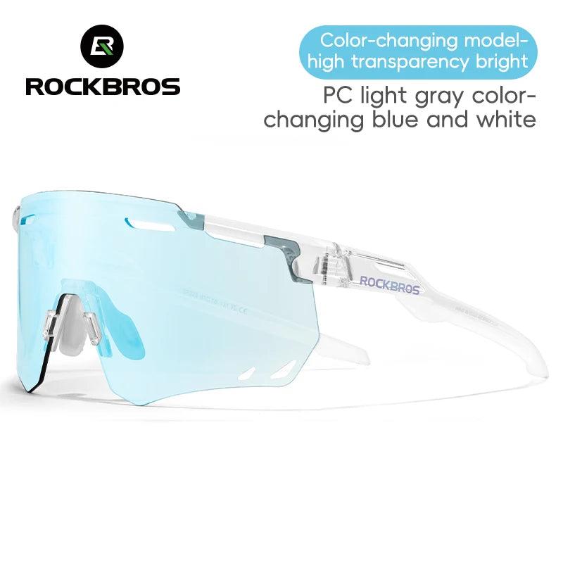 ROCKBROS Cycling Glasses MTB Road Bike Eyewear Driving Golf Goggles Protection Sports UV400 Sunglasses Polarized/Photochromic