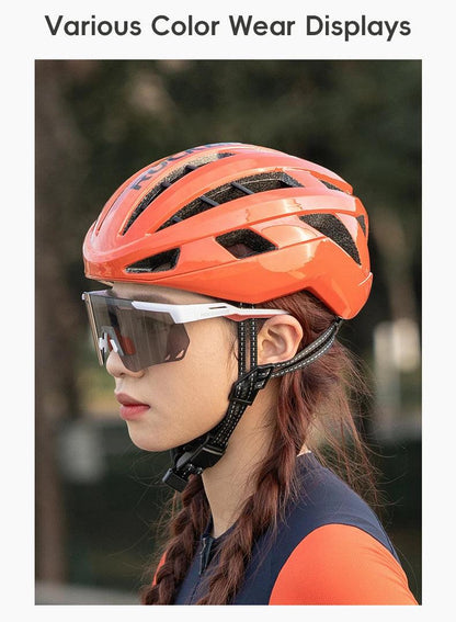 ROCKBROS Cycling Helmet Men Women Bicycle Helmet Intergrally-molded Adjustable MTB Road Thickened Sport Safe Hat Bike Helmet