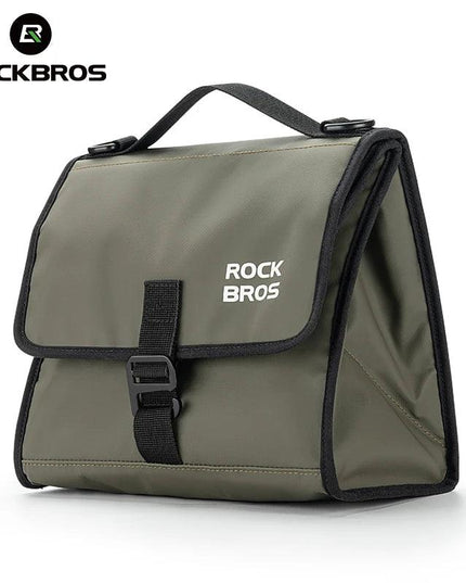ROCKBROS Foldable Bag Insulated Bike Handlebar Bag Multi Functional 4-7L High Large Capacity Front Bag for Folding Bike