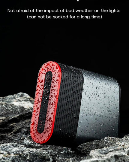 ROCKBROS Bicycle Tail Light With Lock Bluetooth Password Pairing Bike Lock Light IPX6 Waterproof Warning Light Tail  Accessories