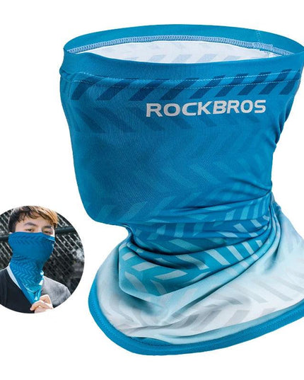ROCKBROS Summer Face Scarf Neck Sun Protection Silk Cycling Headwear Motorcycle Scooter MTB Road Cycling Mask Breathable Bandana