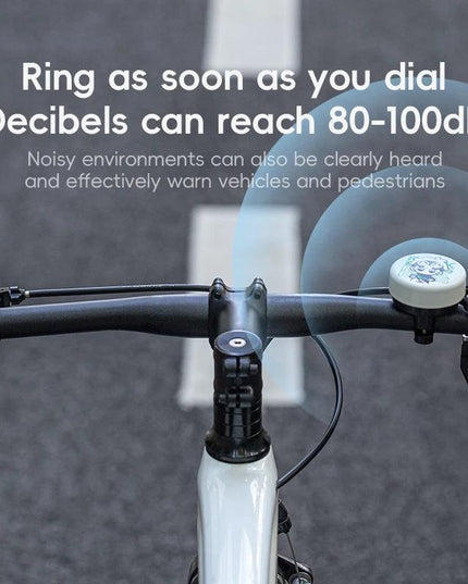 ROCKBROS Bike Bell Cycling Ring Safety Warning Alarm Cycling Handlebar Bell Ring Lightweight 80-100dB Durable Bells Accessories