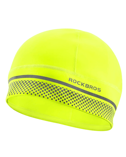 ROCKBROS Winter Fleece Ski Cap Windproof Thermal Cycling Cap Warmer Motorcycle Hat Helmet Liner Running MTB Bike Headwear