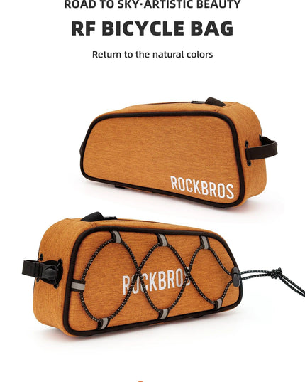 ROCKBROS ROAD TO SKY Cycling Bag Large Capacity Bicycle Front Tube Bag Long Distance Riding Head Beam Hanger Bag Bike Accessory